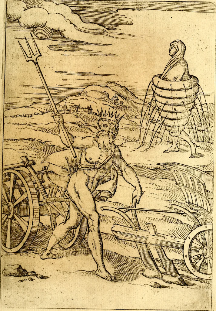 An illustration from Le imagini de i dei de gli antichi : nelle qvali si contengono gl' idoli, i riti, le cerimonie, & altre cose appartenenti alla religione de gli antichi, 1592, leaf 252