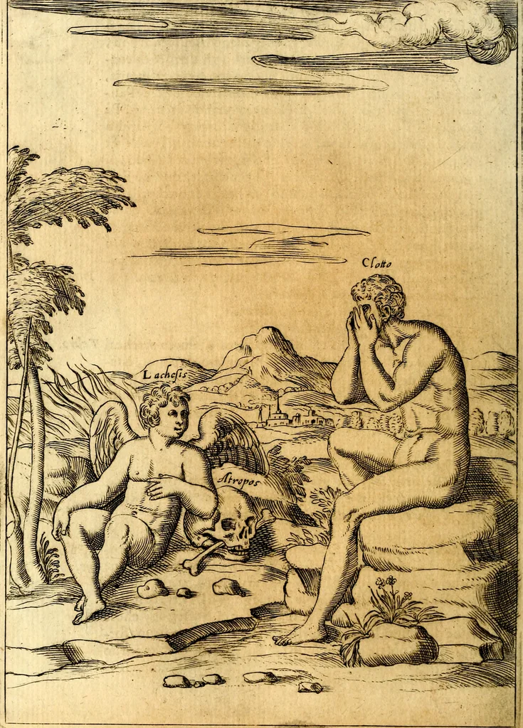 An illustration from Le imagini de i dei de gli antichi : nelle qvali si contengono gl' idoli, i riti, le cerimonie, & altre cose appartenenti alla religione de gli antichi, 1592, leaf 261