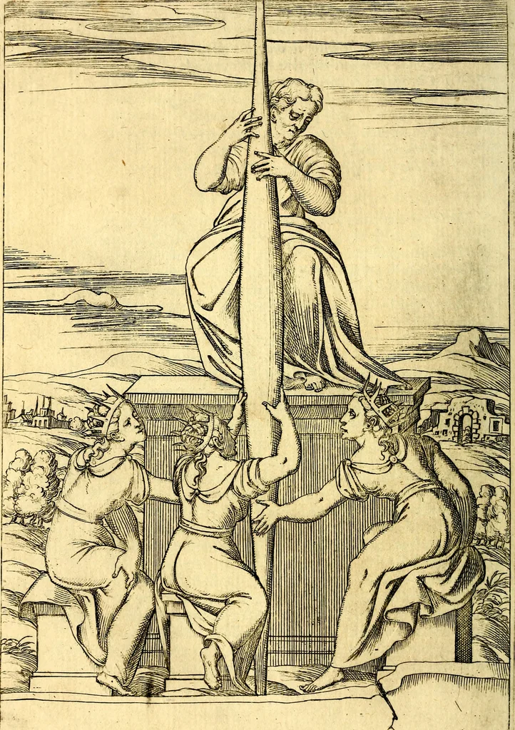 An illustration from Le imagini de i dei de gli antichi : nelle qvali si contengono gl' idoli, i riti, le cerimonie, & altre cose appartenenti alla religione de gli antichi, 1592, leaf 293