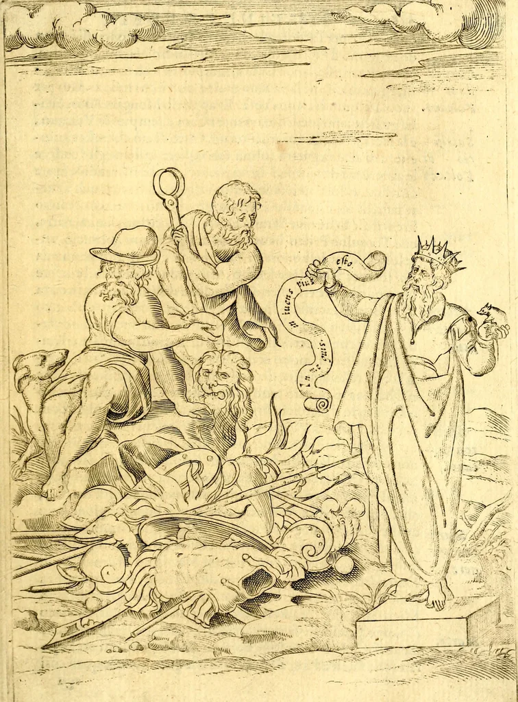 An illustration from Le imagini de i dei de gli antichi : nelle qvali si contengono gl' idoli, i riti, le cerimonie, & altre cose appartenenti alla religione de gli antichi, 1592, leaf 364