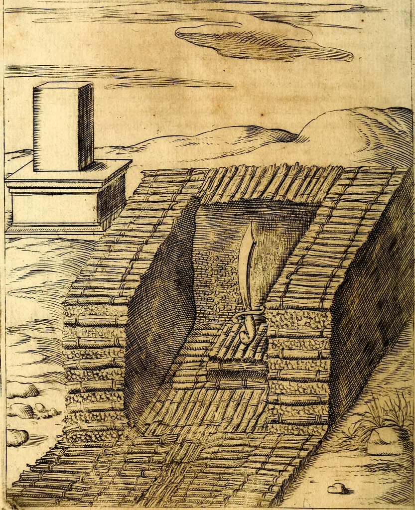 An illustration from Le imagini de i dei de gli antichi : nelle qvali si contengono gl' idoli, i riti, le cerimonie, & altre cose appartenenti alla religione de gli antichi, 1592, leaf 371