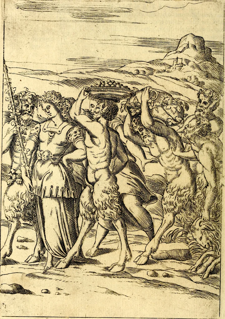 An illustration from Le imagini de i dei de gli antichi : nelle qvali si contengono gl' idoli, i riti, le cerimonie, & altre cose appartenenti alla religione de gli antichi, 1592, leaf 389