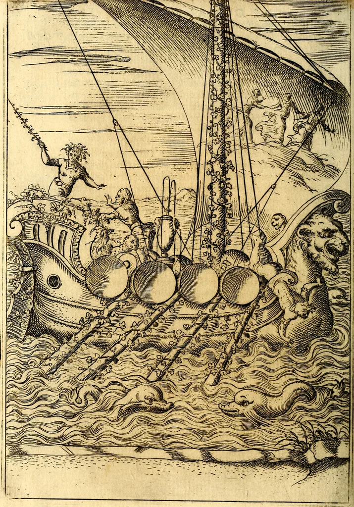 An illustration from Le imagini de i dei de gli antichi : nelle qvali si contengono gl' idoli, i riti, le cerimonie, & altre cose appartenenti alla religione de gli antichi, 1592, leaf 397