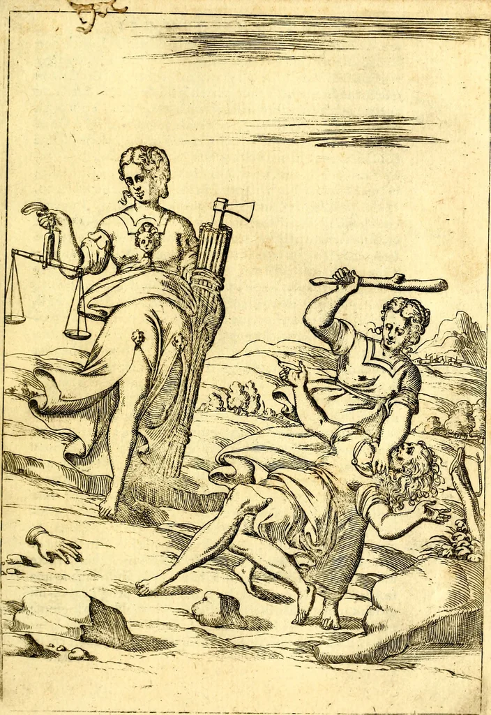 An illustration from Le imagini de i dei de gli antichi : nelle qvali si contengono gl' idoli, i riti, le cerimonie, & altre cose appartenenti alla religione de gli antichi, 1592, leaf 424