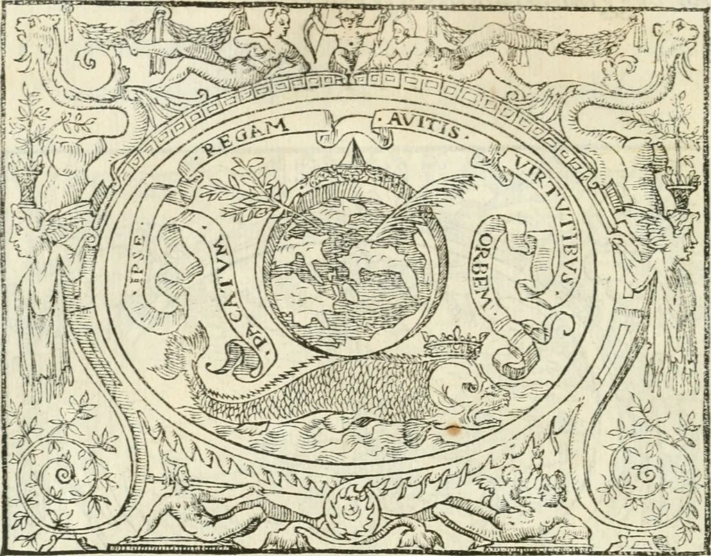 An illustration from Le imprese heroiche et morali, 1559, leaf 13
