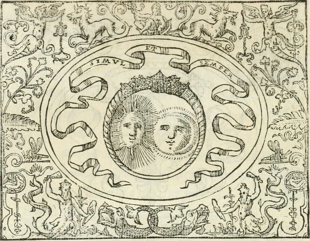 An illustration from Le imprese heroiche et morali, 1559, leaf 17