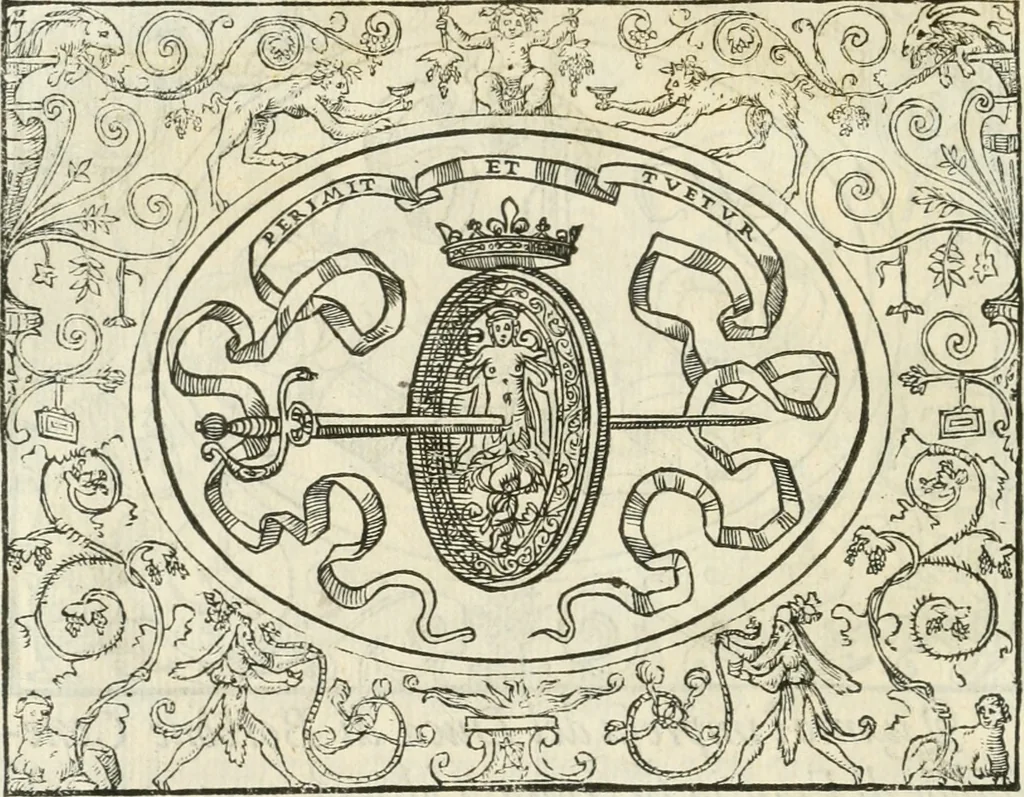 An illustration from Le imprese heroiche et morali, 1559, leaf 19