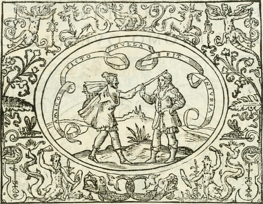 An illustration from Le imprese heroiche et morali, 1559, leaf 26