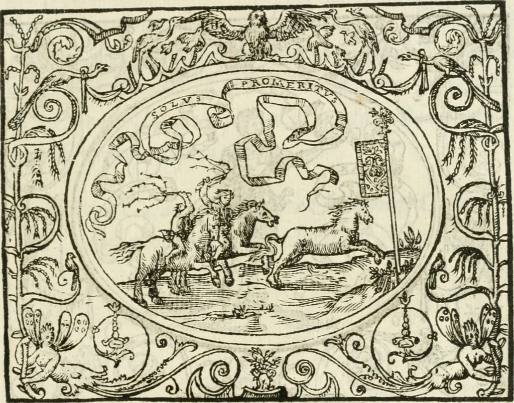 An illustration from Le imprese heroiche et morali, 1559, leaf 30