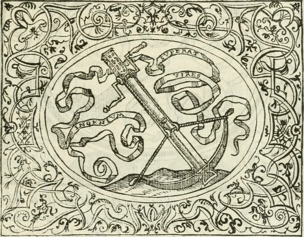 An illustration from Le imprese heroiche et morali, 1559, leaf 38