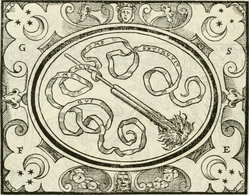 An illustration from Le imprese heroiche et morali, 1559, leaf 39
