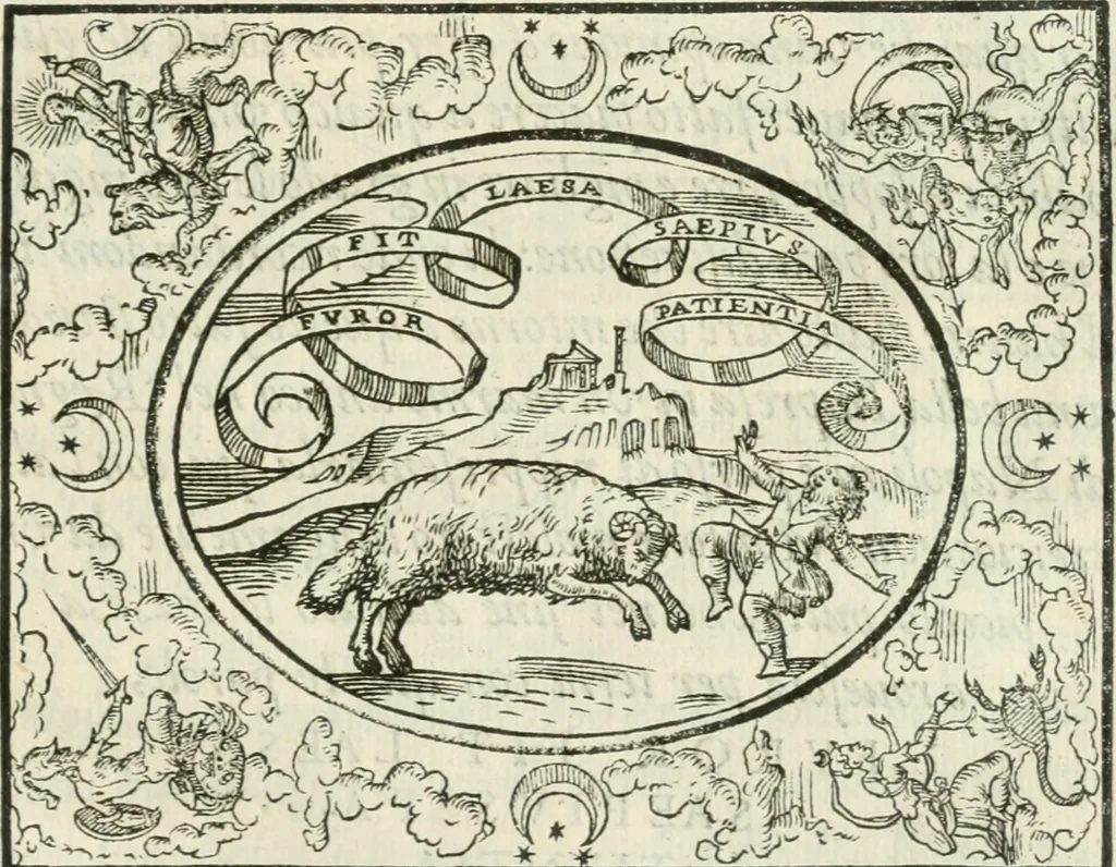 An illustration from Le imprese heroiche et morali, 1559, leaf 40