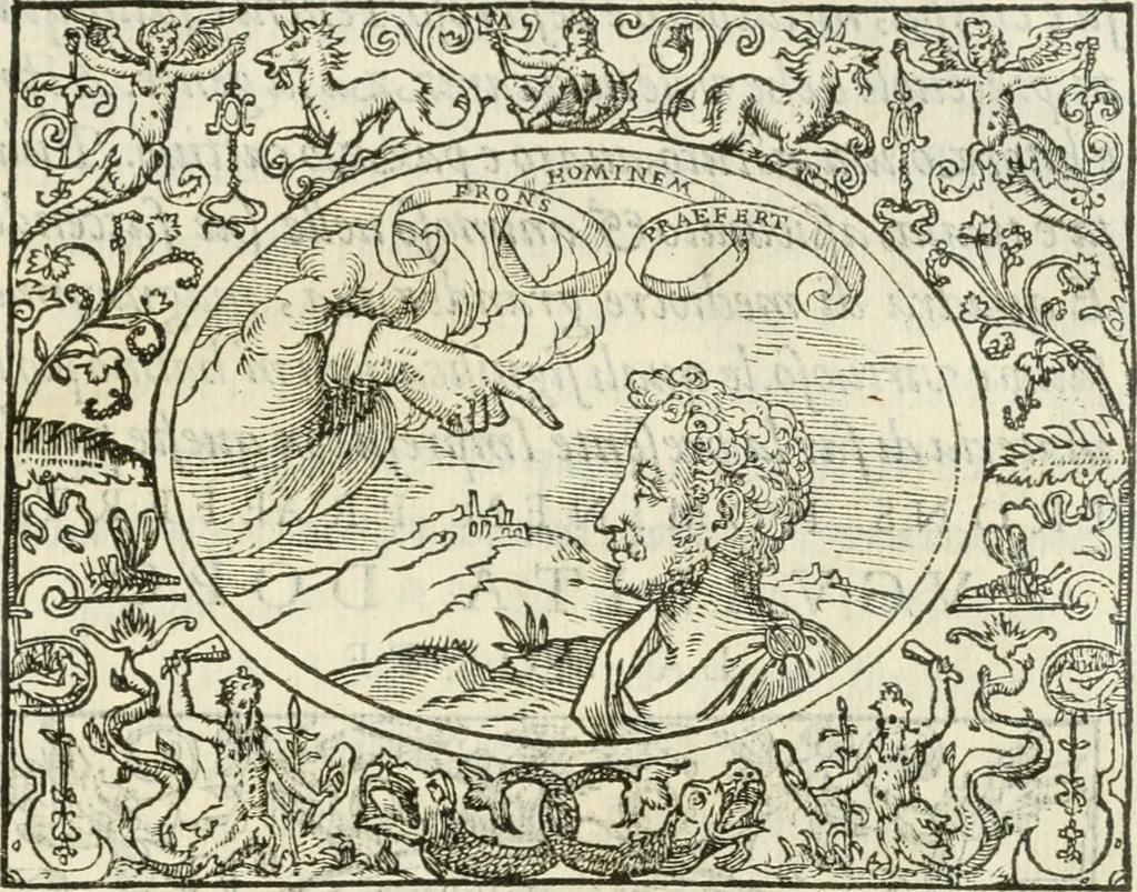An illustration from Le imprese heroiche et morali, 1559, leaf 42
