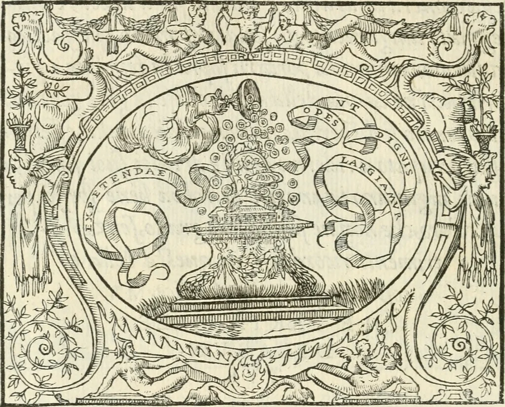 An illustration from Le imprese heroiche et morali, 1559, leaf 47
