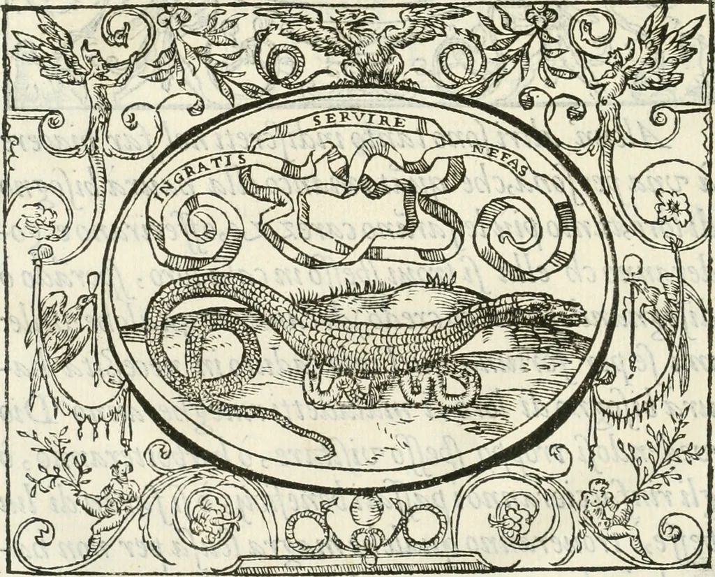 An illustration from Le imprese heroiche et morali, 1559, leaf 53