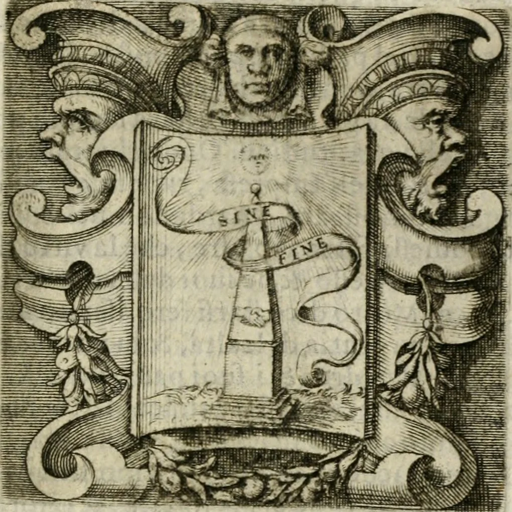 An illustration from Le imprese illustri : con espositioni et discorsi del Sor Ieronimo Ruscelli : al serenissimo et sempre felicissimo re Catolico Filippo D'Austaria : con la giunta di altre imprese tutto riordinato et corretto da Fran.co Patritio, 1572, leaf 160