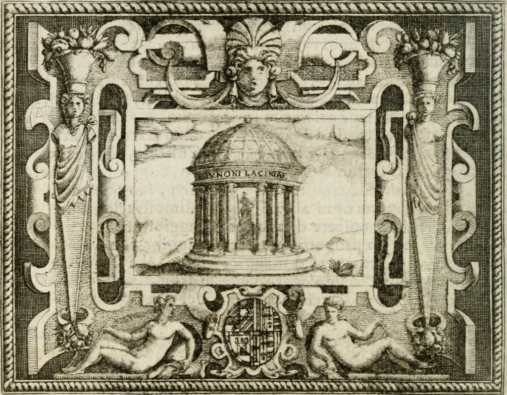 An illustration from Le imprese illustri : con espositioni et discorsi del Sor Ieronimo Ruscelli : al serenissimo et sempre felicissimo re Catolico Filippo D'Austaria : con la giunta di altre imprese tutto riordinato et corretto da Fran.co Patritio, 1572, leaf 163
