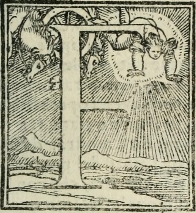 An illustration from Le imprese illustri : con espositioni et discorsi del Sor Ieronimo Ruscelli : al serenissimo et sempre felicissimo re Catolico Filippo D'Austaria : con la giunta di altre imprese tutto riordinato et corretto da Fran.co Patritio, 1572, leaf 60