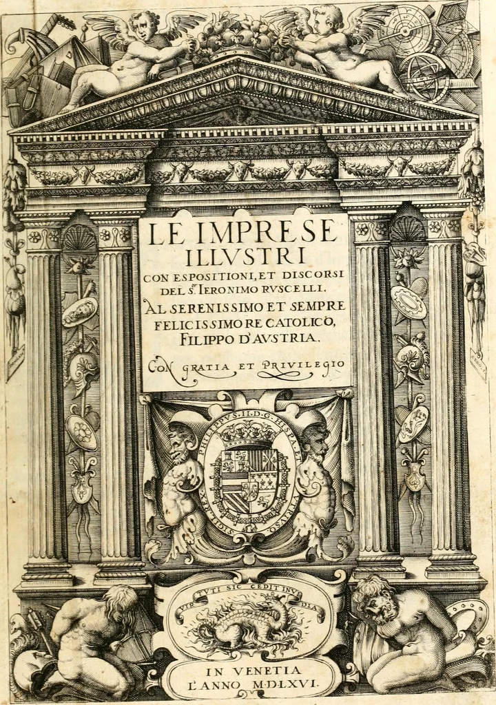 An illustration from Le imprese illustri, 1566, leaf 10