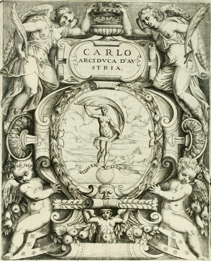 An illustration from Le imprese illustri, 1566, leaf 117