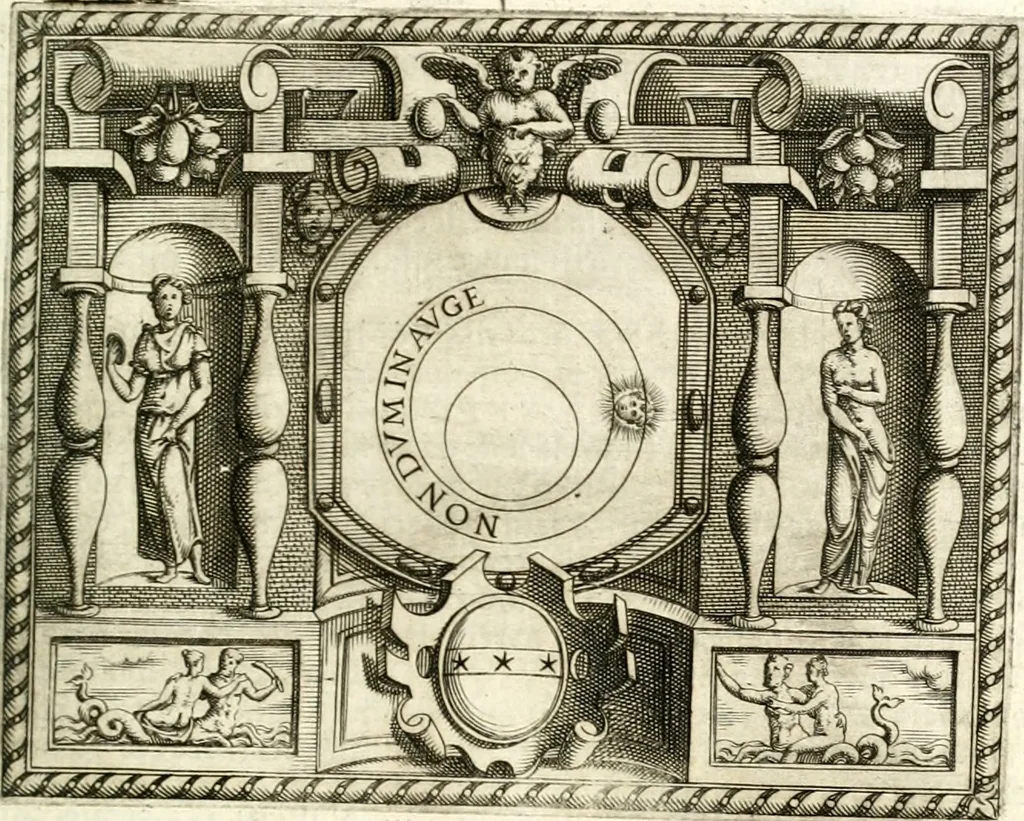 An illustration from Le imprese illustri, 1566, leaf 166
