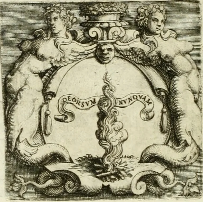 An illustration from Le imprese illustri, 1566, leaf 177