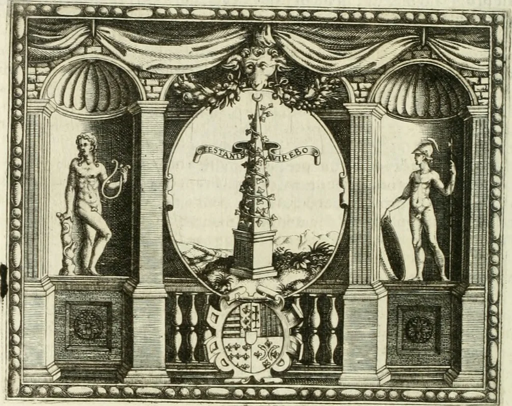 An illustration from Le imprese illustri, 1566, leaf 179