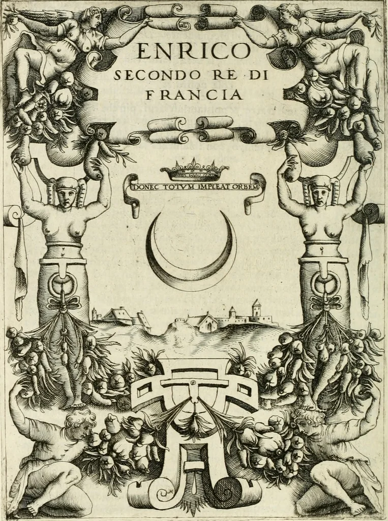 An illustration from Le imprese illustri, 1566, leaf 201