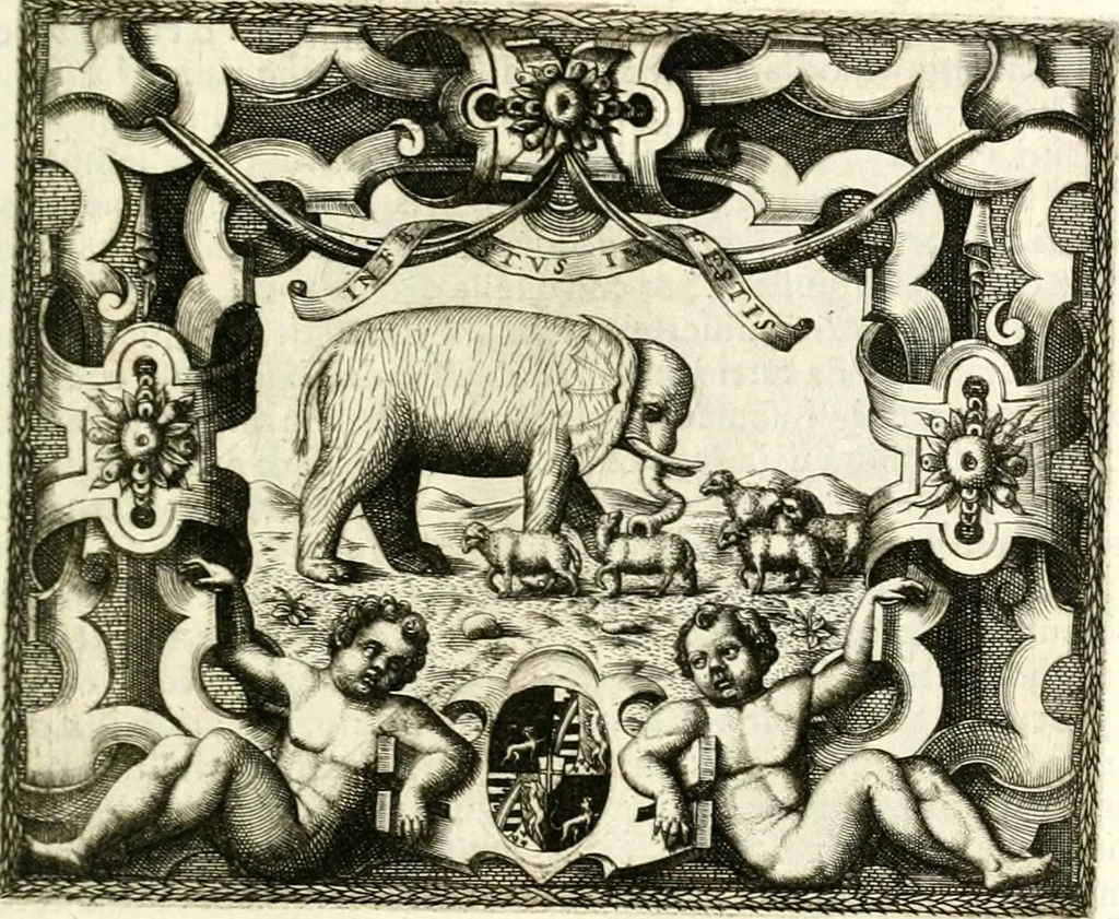 An illustration from Le imprese illustri, 1566, leaf 208