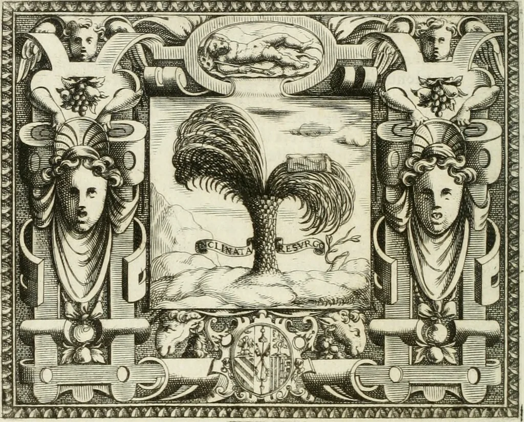 An illustration from Le imprese illustri, 1566, leaf 285