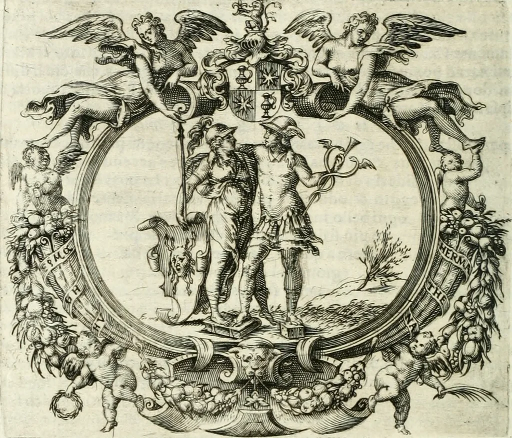An illustration from Le imprese illustri, 1566, leaf 313