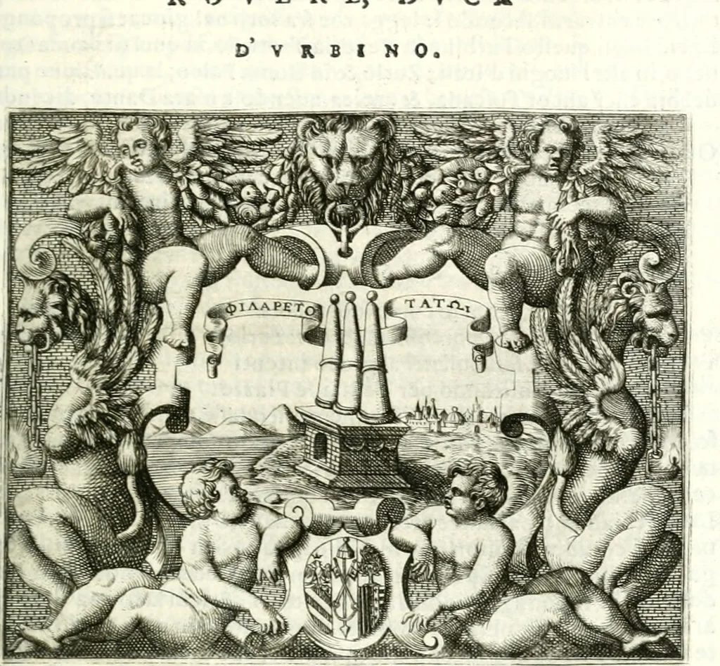 An illustration from Le imprese illustri, 1566, leaf 318
