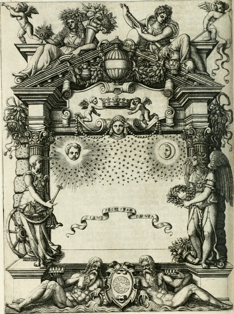 An illustration from Le imprese illustri, 1566, leaf 341