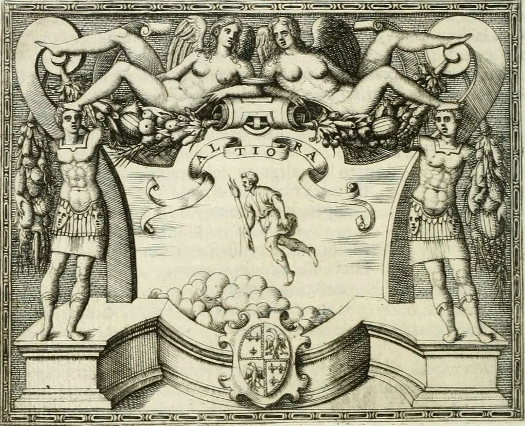 An illustration from Le imprese illustri, 1566, leaf 357