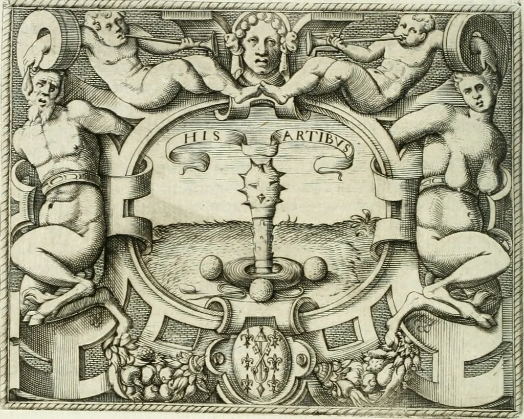 An illustration from Le imprese illustri, 1566, leaf 387