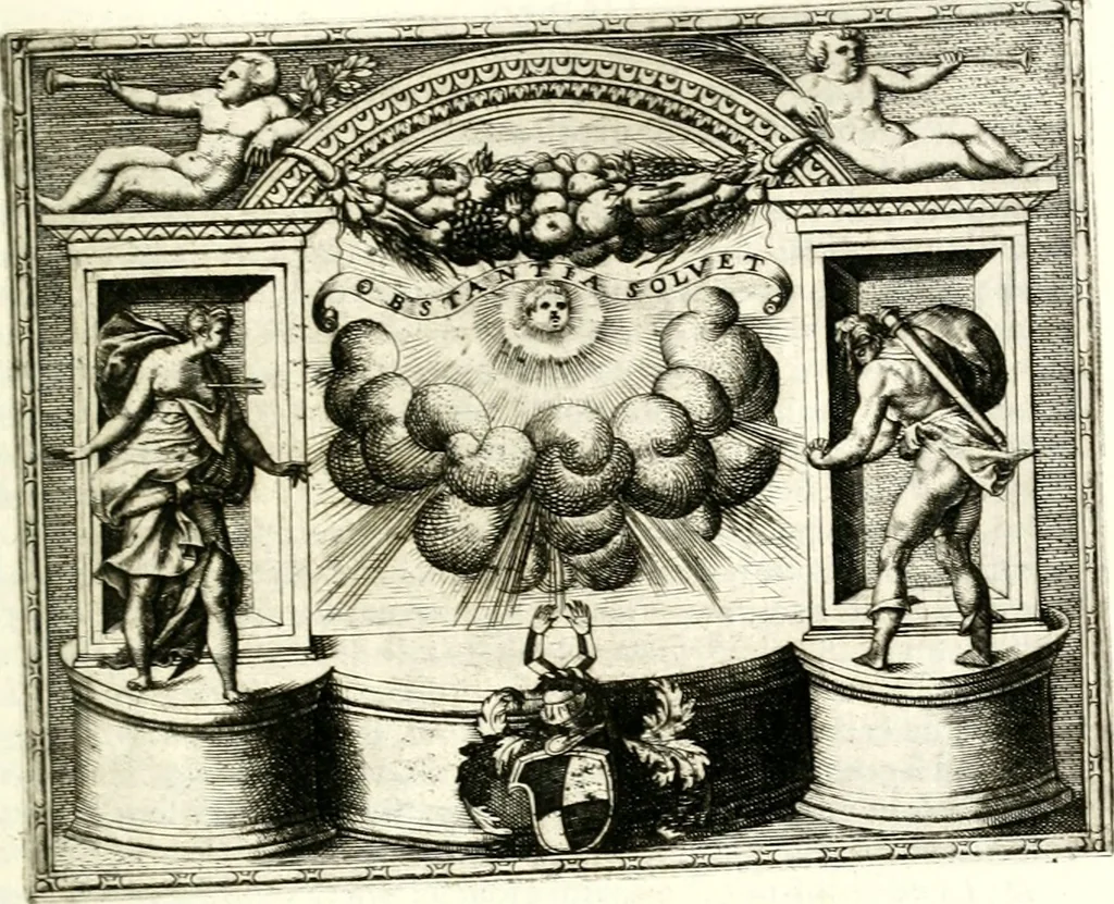An illustration from Le imprese illustri, 1566, leaf 402