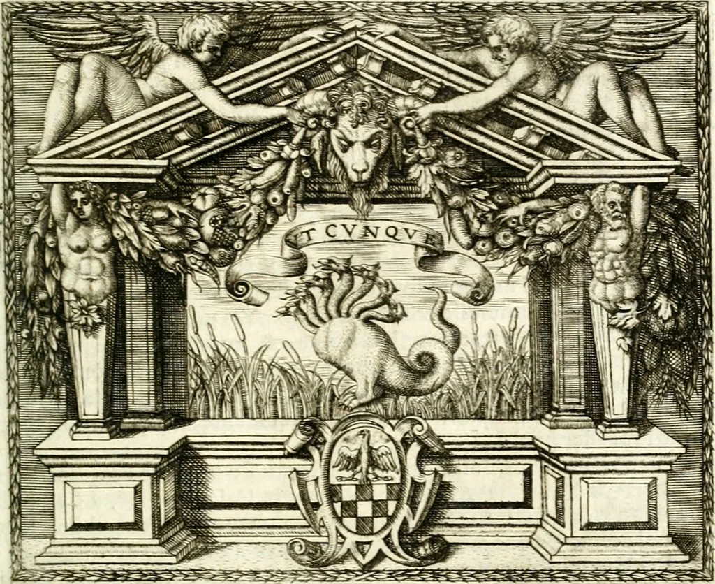 An illustration from Le imprese illustri, 1566, leaf 406