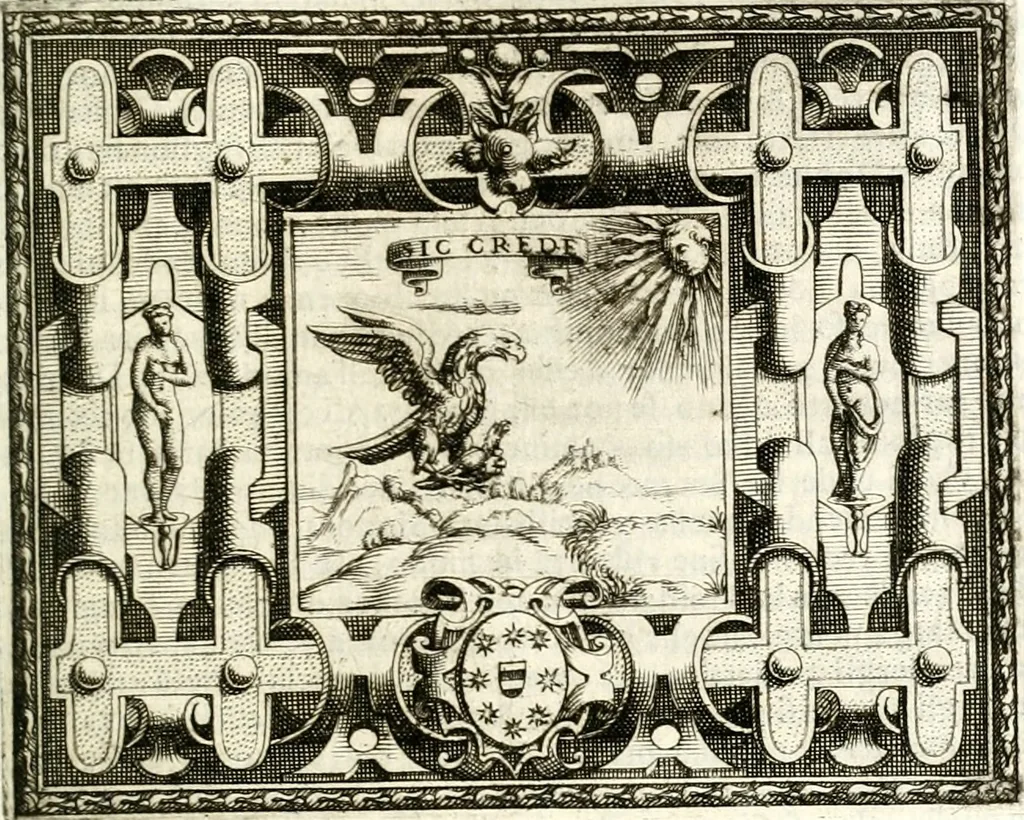 An illustration from Le imprese illustri, 1566, leaf 424
