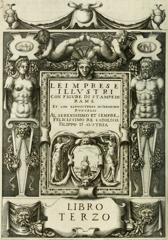 An illustration from Le imprese illustri, 1566, leaf 429