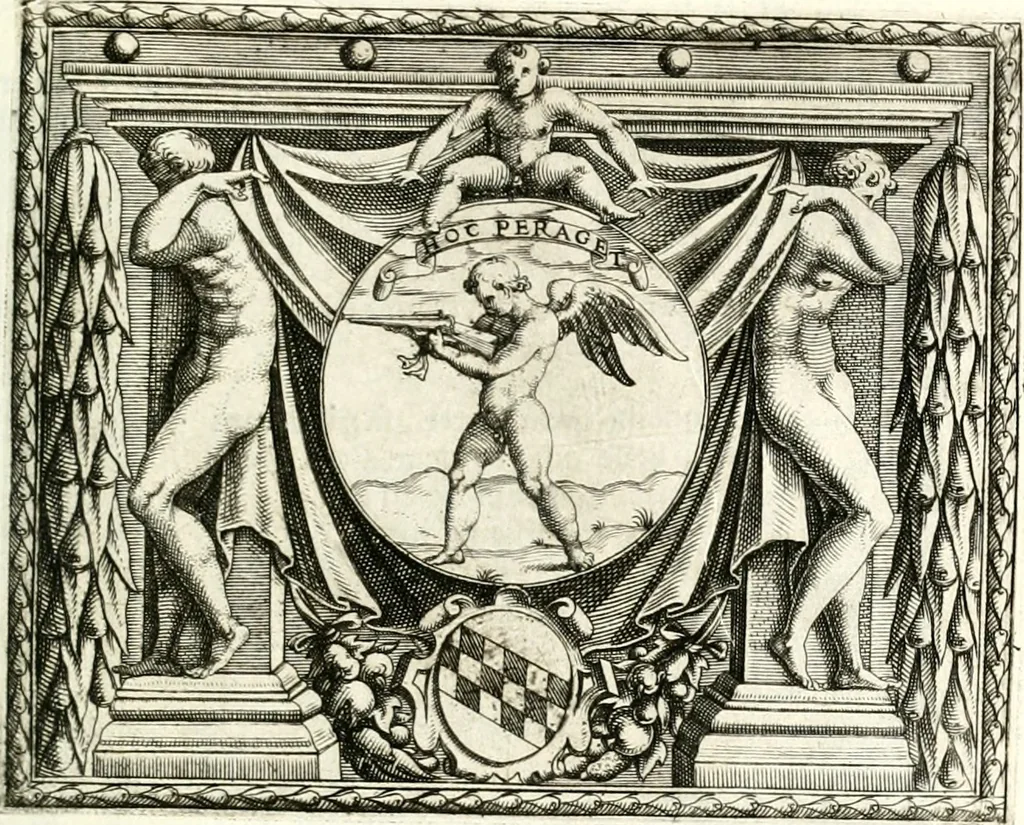 An illustration from Le imprese illustri, 1566, leaf 484