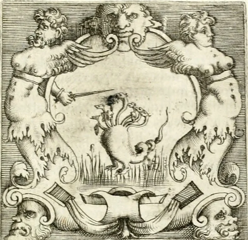 An illustration from Le imprese illustri, 1566, leaf 500