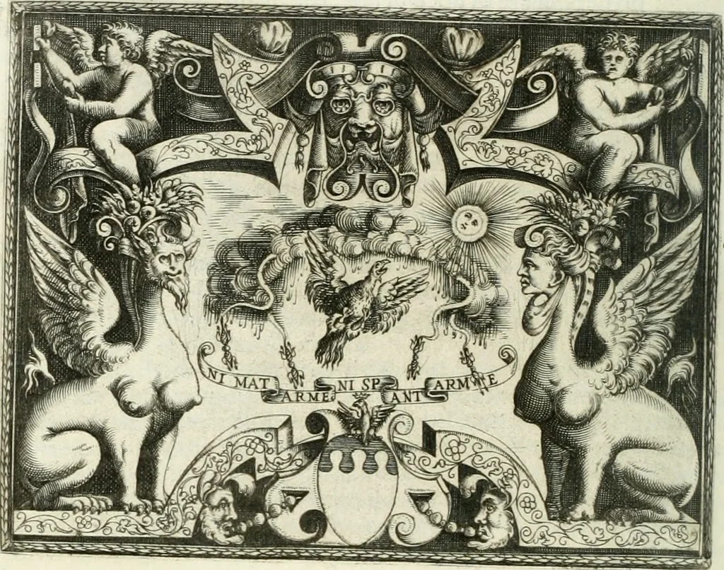 An illustration from Le imprese illustri, 1566, leaf 517