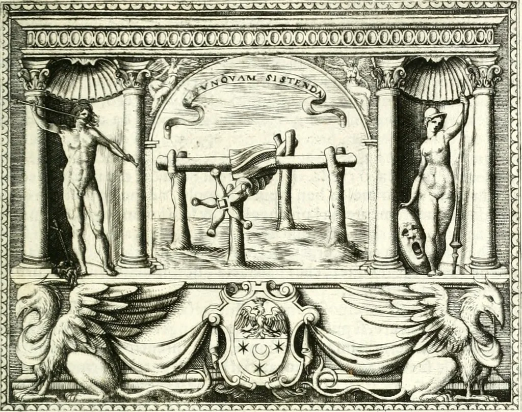 An illustration from Le imprese illustri, 1566, leaf 522