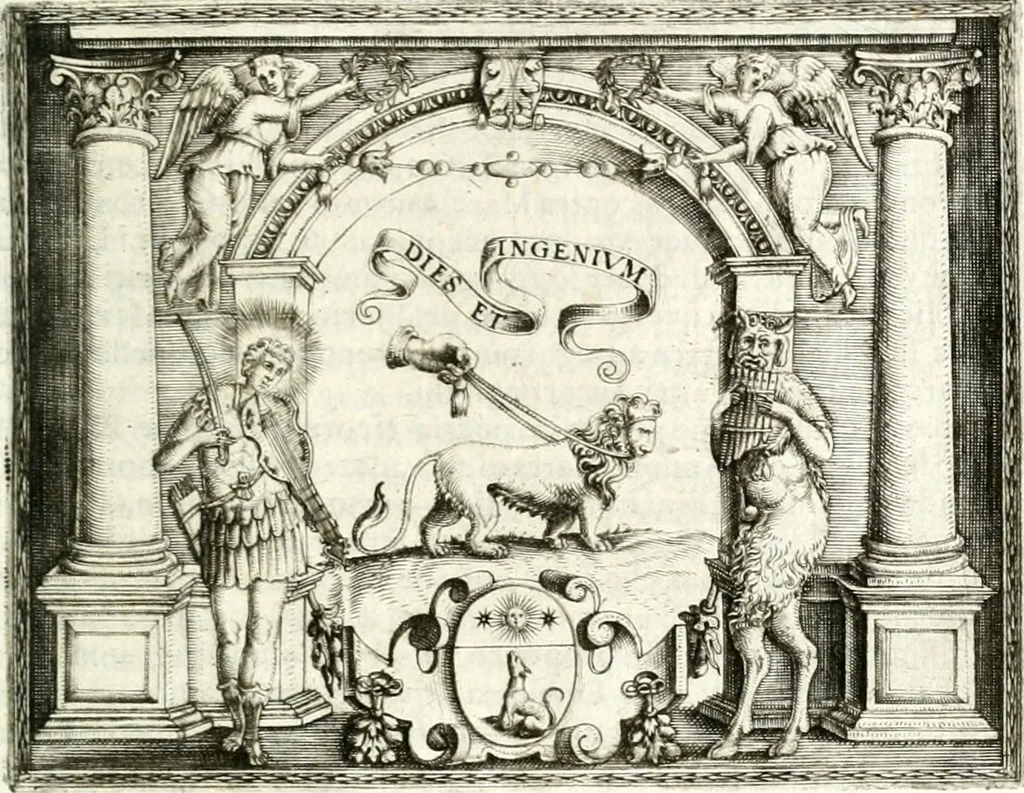 An illustration from Le imprese illustri, 1566, leaf 528