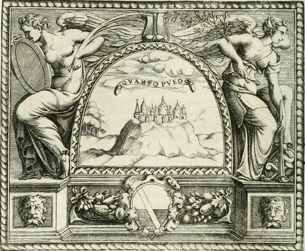 An illustration from Le imprese illustri, 1566, leaf 537