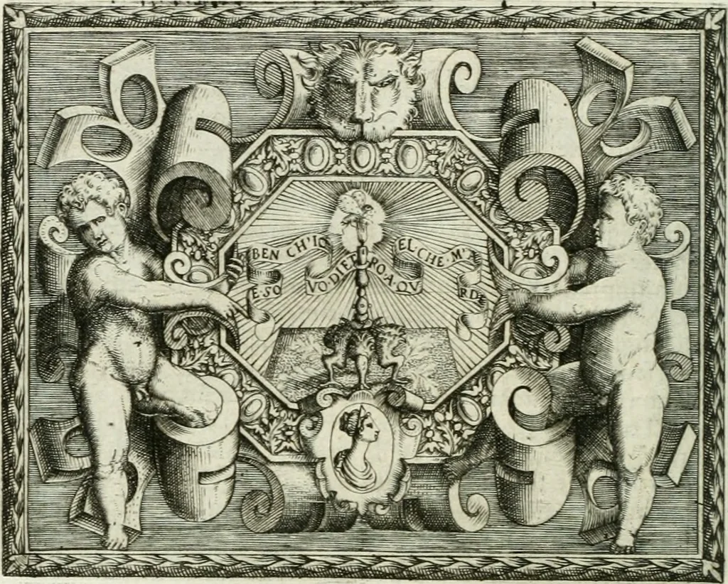 An illustration from Le imprese illustri, 1566, leaf 539