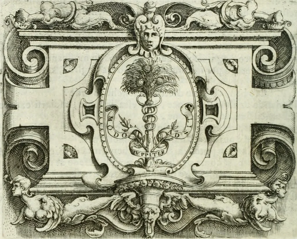 An illustration from Le imprese illustri, 1566, leaf 543