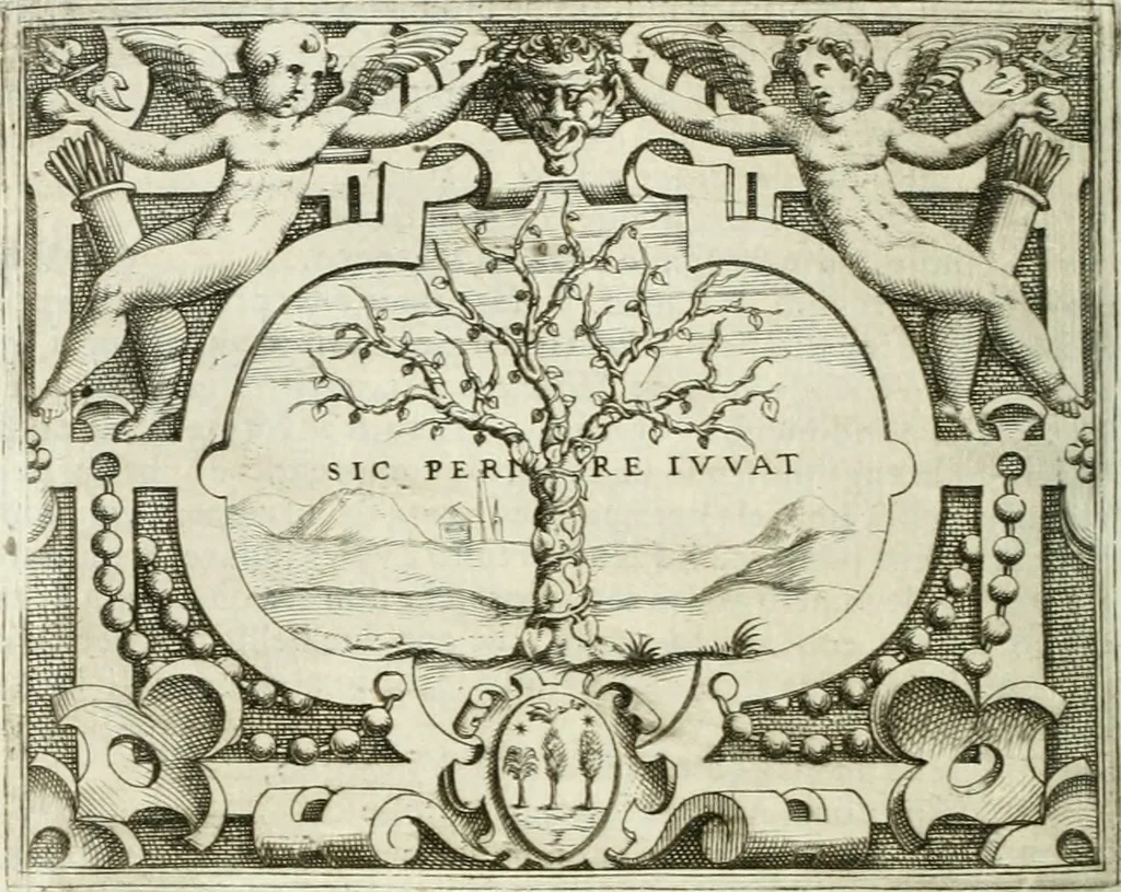 An illustration from Le imprese illustri, 1566, leaf 559