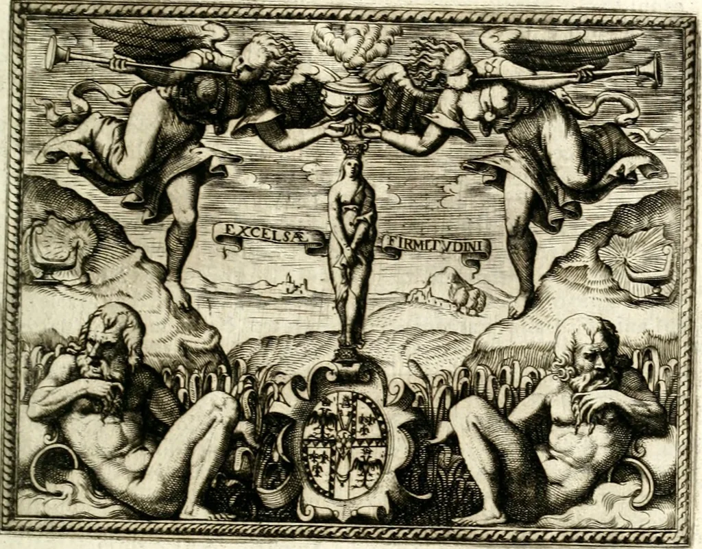 An illustration from Le imprese illustri, 1566, leaf 56