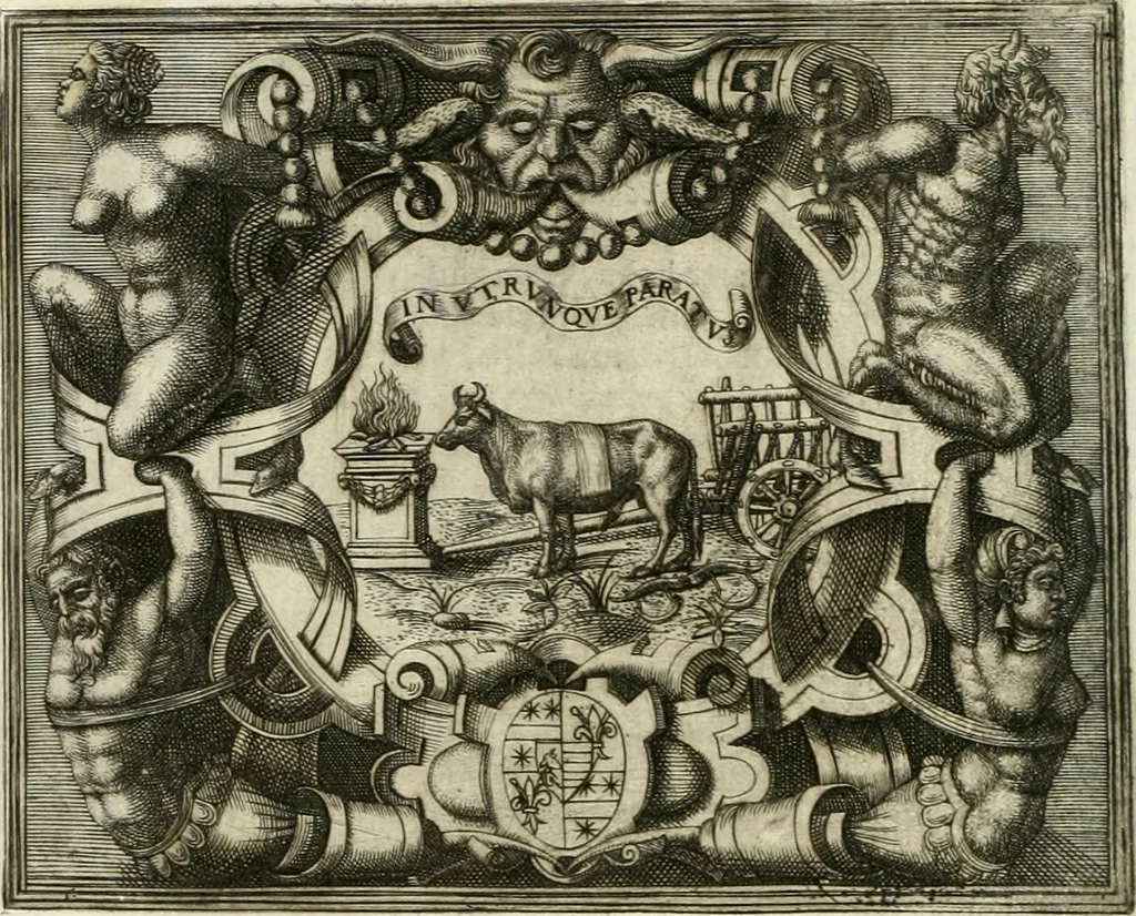 An illustration from Le imprese illustri, 1566, leaf 577
